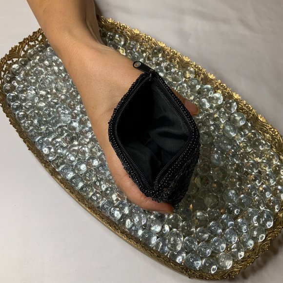 Beaded Coin Purse with Zipper - Picture 3 of 4